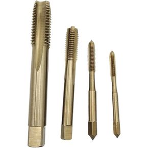 Left Hand Screw Thread Tap Drill Bits Straight Flute M2-M16 Machine Tap 10Pcs(M2x0.4) in Saudi Arabia