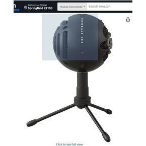 ميكروفون Logitech للمبدعين Blue Snowball Black iCE USB + حزمة خصم Ubisoft® بقيمة 20 دولارًا in Kuwait