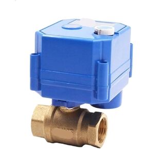 DN8 DN15 DN20 DN25 Ball Valve Brass 2-Way 2/3-wire Actuator with Manual Switch AC220V DC24V DC12V ADC9-24V(1,DC24V_CR04) in Saudi Arabia