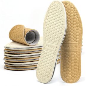 6 Pairs Breathable Insoles, Thin Soft Cushioning Replacement Insole, Comfortable Cotton Double Layer Foam Insoles, Absorb-Sweat Shoe Insert for Men and Women in Kuwait