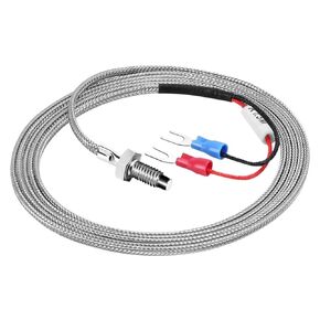 الحرارية موضوع M6 المسمار 0.5/1/2/4/5 متر نوع K/E 0-600 درجة مئوية مسبار مستشعر الحرارة 1 قطعة (نوع K 1 متر) in Kuwait