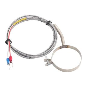 Ring 30MM 40MM 50MM Circle Hoop Clamp K Type Thermocouple Temperature Sensor 1Pcs(Cable 2M Ring 30mm) in Saudi Arabia