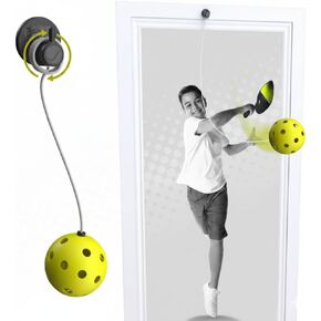 Swingball Solo Pickleball Trainer Set – Wall Mount Rebounder with Real Ball Tether – Indoor/Outdoor Practice Partner for All Skill Levels – Perfect Solo Training Aid - No Paddle Included, Ages 6+ in Kuwait