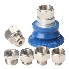 SAB/SAF/SAOB/SAOF Series Suction Cup Adapter, Industrial Metal Fittings for Robotic Arm Pneumatic Connectors(G3l8 Full Teeth) in Saudi Arabia