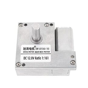 DC12V ترس دودة صغير 180 محرك 23 دورة في الدقيقة سرعة منخفضة 13 كجم. سم علبة تروس رفيعة للغاية وقفل روبوت كهربائي قابل للعكس (Dc12v i27 590 دورة في الدقيقة، الحزمة B) in Kuwait