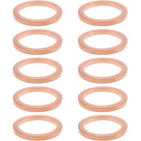 10Pcs Car Copper Washers 12x15.5x1.5mm N0138128 N0138122 Compatible with Audi Compatible with BMW in Kuwait