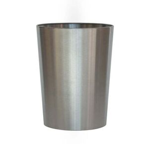 Brushed Nickel Metal Bathroom Wastebasket, 2.2 gal in Saudi Arabia