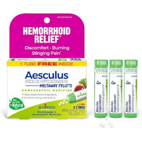 Boiron Aesculus Hippocastanum 6X الطب المثلي لتخفيف البواسير من الانزعاج أو الحرق أو الألم اللاذع - 3 عدد (240 حبة) in Kuwait