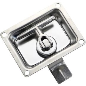 304 Stainless Steel Flat Box Lock Engineering Cabinet Lock Box Type Car Door Square Lock 1Pcs(MS858-3-SUS201) in Kuwait
