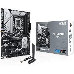 ASUS Z790 Gaming WiFi7 LGA 1700 ATX Motherboard مع PCIe 5.0 ، ثلاث فتحات M.2 ، 14+1 DRMOS ، DDR5 ، WiFi 7 ، Realtek 1GB LAN ، HDMI TM ، USB 3.2 Gen 2x2 Type-C ، USB 3.2 Gen 1 Type-C ، Thunderbolt USB4 in Kuwait