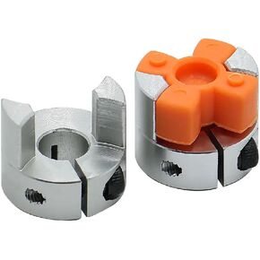 Two Jaw D25L30 Aluminium Plum Flexible Shaft Coupling Connector CNC 5/6/6.35/8/10/12/12.7/14mm 5x8mm 1Pcs(12.7x14) in Saudi Arabia