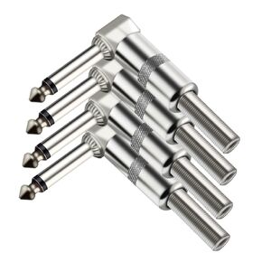 10Pcs/lot 1/4 Inch Mono/Stereo Jack 6.35mm Male Plug Wire Connector Effect Pedal Microphone 6.3MM Plug Audio Connector(TC096) in Kuwait