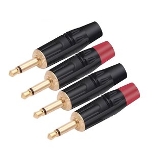 10PCS 2 Poles Jack 3.5MM Mono Male Plug Wire Connector Microphone Earphone Headphone Jacks R Connector in Kuwait