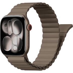 أربطة رياضية مغناطيسية لساعة أبل 40 مم 38 مم 41 مم 42 مم 44 مم 45 مم 46 مم iWatch للنساء والرجال، سوار معصم من السيليكون لسلسلة ساعات Apple 11 10 9 8 7 6 5 4 3 SE 3/2nd Ultra/3/2 49 مم in Kuwait