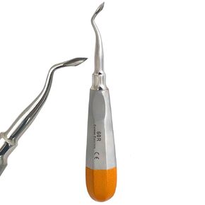 #60R اختيار مصعد برنارد، طرف على شكل رمح بزاوية، مقبض مجوف ذهبي اللون، أدوات خلع الأسنان الألمانية المصنوعة من الفولاذ المقاوم للصدأ in Kuwait