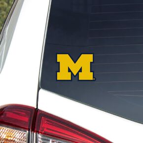 University of Michigan Primary Logo Premium 4" Die Cut Vinyl Sticker Decal for Cars Trucks Auto Windows in Saudi Arabia