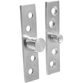 2pcs 360 Degree Stainless Steel Pivot Door Hinges Small Size Heavy Duty Concealed Cabinet Door Rotation Hardware for Hidden in Kuwait