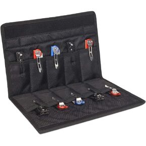 Knife Display Case for 10 Pocket Knives, Folding Knife Storage Organizer, Knives Collection Pouch for Survival, Outdoor in Saudi Arabia