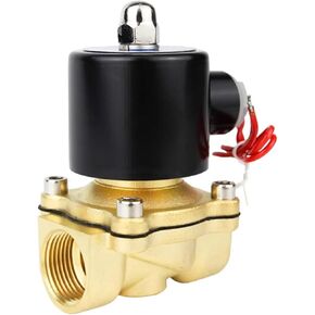 Electric Solenoid Valve 1/4 3/8 1/2 3/4 1 Inch DN8/10/15/20/25/50 Normally Closed Pneumatic 12V 24V 220V 110V 1Pcs(DN8,AC110V) in Saudi Arabia