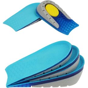 نعال زيادة الارتفاع من AOMIG مقاس 1.5 سم للجنسين، حشوات رفع الكعب غير المرئية نصف زيادة في رفع الأحذية، نعال أحذية مرنة مرنة قابلة للتنفس، وسادات للكعب ممتصة للصدمات، وسادات عالية للرجال والنساء، أزرق in Kuwait