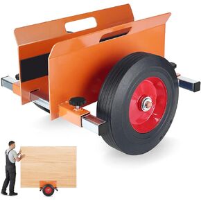 Panel Dolly Drywall Mover, Adjustable Clamp Cart with 10 Inch Rubber Wheels, 1100 LBS Load Capacity, Ideal for Drywall Sheets, Doors, Mattress & Steel Panels, Warehouses in Kuwait