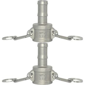 Camlock Quick Connect Coupling, C Trash Pump Adapter Female Camlock, 316 Stainless Steel, 2-Pack (1/2 inch) in Saudi Arabia