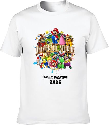 تي شيرت 2026 Super Game Movies Mario Galaxy للرجال والنساء والأطفال in Kuwait