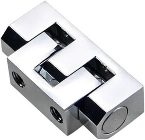 Zinc Alloy Metal Rotating Pivot Hinge Heavy-Duty Suitable for Industrial Motor Equipment Cabinet Door Hinges(Large-Black) in Saudi Arabia