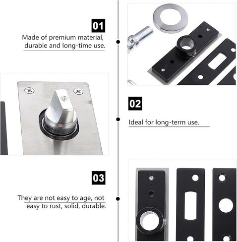 Zerodeko Heavy Duty Pivot Hinge for Wood Doors with Durable Rotation Shaft for Interior and Cabinet Use in Saudi Arabia