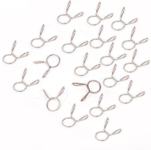 Clamp Colliers Compatible With Oil Hose Motorcycle Scooter Moped RL Fuel Line Hose Spring Clamps 8mm 50pcs 40pcs 30pcs 20pcs 10pcs(40pcs) in Kuwait