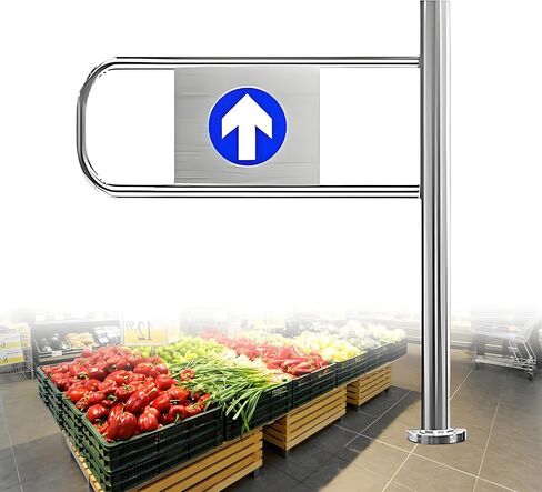 Automatic Closing Metal Swing Door – Secure Single Directional Access Gate for Markets & Warehouses – Integrated Spring Design 90 x 100 cm – Ideal for Access Control in Saudi Arabia