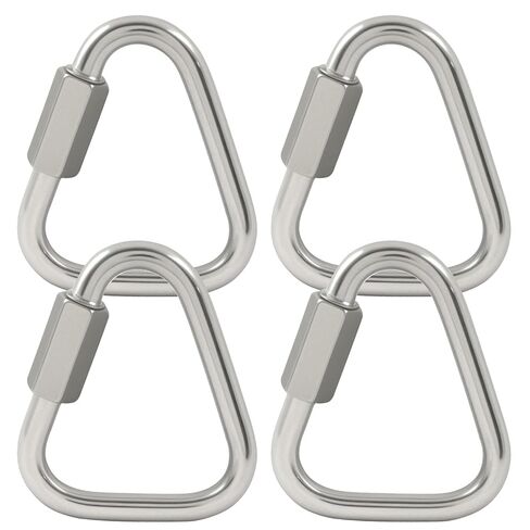 4.1 Inch Delta Quick Link, Stainless Steel Triangle Quick Connector M12 Heavy Duty Chain Connector (1 Pack, 2517 Lbs Capacity) in Saudi Arabia