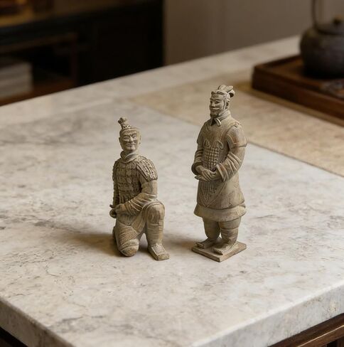 Artgenius Collectibles Terracotta Warriors Figurine Handmade Terracotta Warriors Statue Magnet Gift (4.4IN) in Saudi Arabia