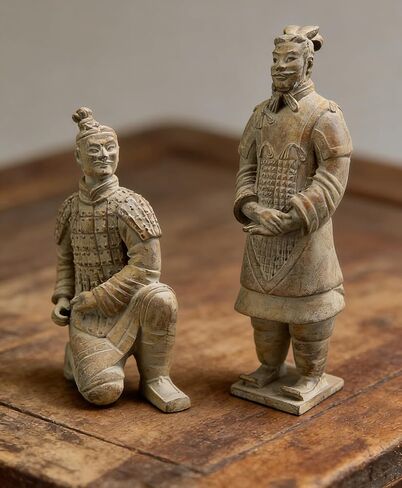 Artgenius Collectibles Terracotta Warriors Figurine Handmade Terracotta Warriors Statue Magnet Gift (4.4IN) in Saudi Arabia