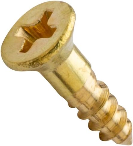 Centerline #3 x 1/2'' Flat Head Phillips Wood Screws, Solid Brass, 50-Pack in Saudi Arabia