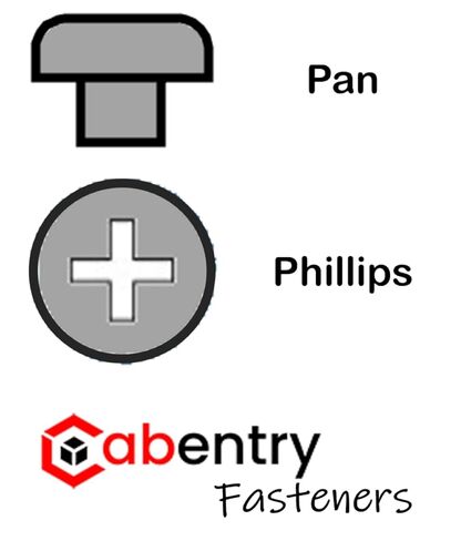 Cabentry Brand | Wood Screws | Pan Head | Phillips Drive | #8 | 7/8 Inch | Deep Thread | Type 17 Point | Zinc Finish | 100 Pack in Saudi Arabia