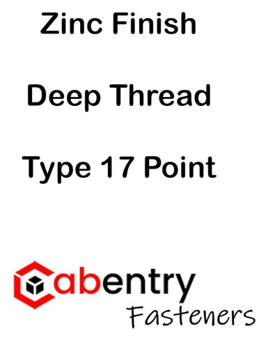 Cabentry Brand | Wood Screws | Pan Head | Phillips Drive | #8 | 7/8 Inch | Deep Thread | Type 17 Point | Zinc Finish | 100 Pack in Saudi Arabia