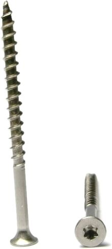Star Drive Deck Screws 316 Stainless Steel Bugle Head Type 17 Point - #8 x 1-5/8" Qty 25 in Saudi Arabia
