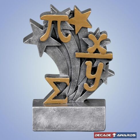 Decade Awards Personalized Math Trophy - Engraved Star Blast Academic Award for Students Teachers or Teams - Math Competition or School Champion Prize - Customize Now (4.75 Inch) in Saudi Arabia
