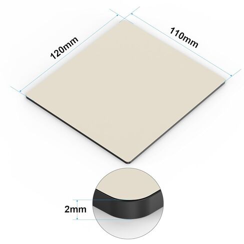 2 Pack Flexible and Removable Magnetic Build Plates for Tina2 Basic 3D Printer 110 X 120MM, Flexible Platforms and Not Used with Heatable TINA2S and Tina2Plus WiFi 3D Printers in Saudi Arabia