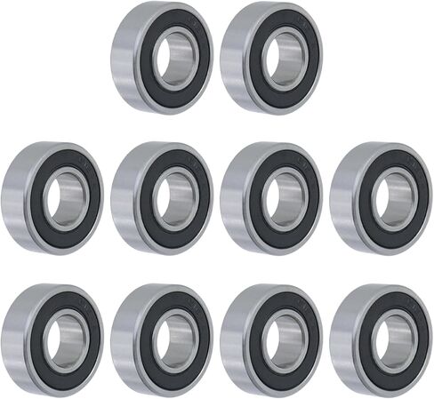 Crapyt 1616-2RS Double Seal Bearings, ID 12.7mm x OD 28.575mm x Width 9.525mm Deep Groove Ball Bearings, for Industrial Machine, Motorcycle, Automobile, Power Tools and Mechanical Equipment, 10 Pcs in Saudi Arabia