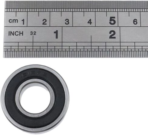 Crapyt 1616-2RS Double Seal Bearings, ID 12.7mm x OD 28.575mm x Width 9.525mm Deep Groove Ball Bearings, for Industrial Machine, Motorcycle, Automobile, Power Tools and Mechanical Equipment, 10 Pcs in Saudi Arabia