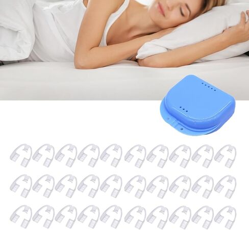 Mouthguards for Sleeping with Travel Case, Comfortable Night Mouth Guards for Teeth at Nighttime (Pack of 30 with Organizer Box) in Saudi Arabia
