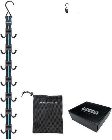 underice Hockey Gear Drying Rack, Portable Hanging Multipurpose Sports Equipment Organizer with 7 Adjustable Heavy-Duty Hooks, Durable Gear Keeper for Home, Travel & Outdoor in Saudi Arabia