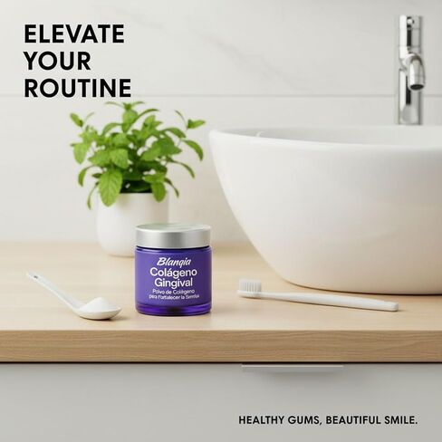 Colageno Gingival Hydroxyapatite & Collagen Tooth Powder | Enamel Strengthening & Gum Support | Fluoride Free, SLS Free, Mint | 50g in Saudi Arabia