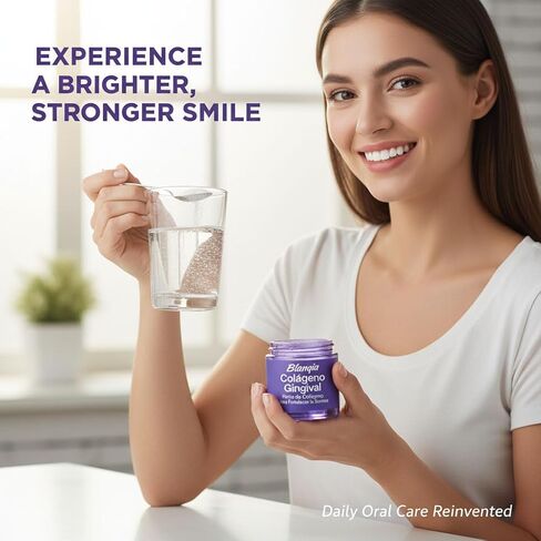 Colageno Gingival Hydroxyapatite & Collagen Tooth Powder | Enamel Strengthening & Gum Support | Fluoride Free, SLS Free, Mint | 50g in Saudi Arabia