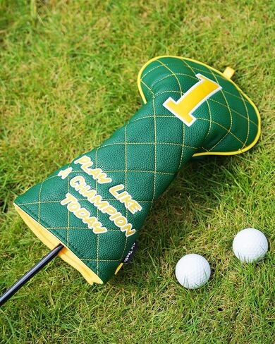 Big Teeth Golf Driver Headcover, Green Diamond Golf Driver Head Covers, Premium Leather Golf Club Driver Covers Play Like A Champion in Saudi Arabia