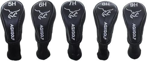 أغطية رأس طويلة الرقبة. اختر السائق أو Fairway Woods أو الهجين أو المجموعات: يناسب جميع العلامات التجارية لليد اليسرى أو اليمنى. أسود مع تطريز أبيض؛ حافظ على نوادي الجولف الخاصة بك آمنة in Kuwait