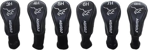 أغطية رأس طويلة الرقبة. اختر السائق أو Fairway Woods أو الهجين أو المجموعات: يناسب جميع العلامات التجارية لليد اليسرى أو اليمنى. أسود مع تطريز أبيض؛ حافظ على نوادي الجولف الخاصة بك آمنة in Kuwait
