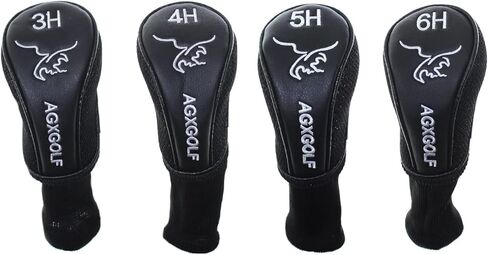 أغطية رأس طويلة الرقبة. اختر السائق أو Fairway Woods أو الهجين أو المجموعات: يناسب جميع العلامات التجارية لليد اليسرى أو اليمنى. أسود مع تطريز أبيض؛ حافظ على نوادي الجولف الخاصة بك آمنة in Kuwait